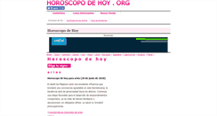 Desktop Screenshot of horoscopodehoy.org